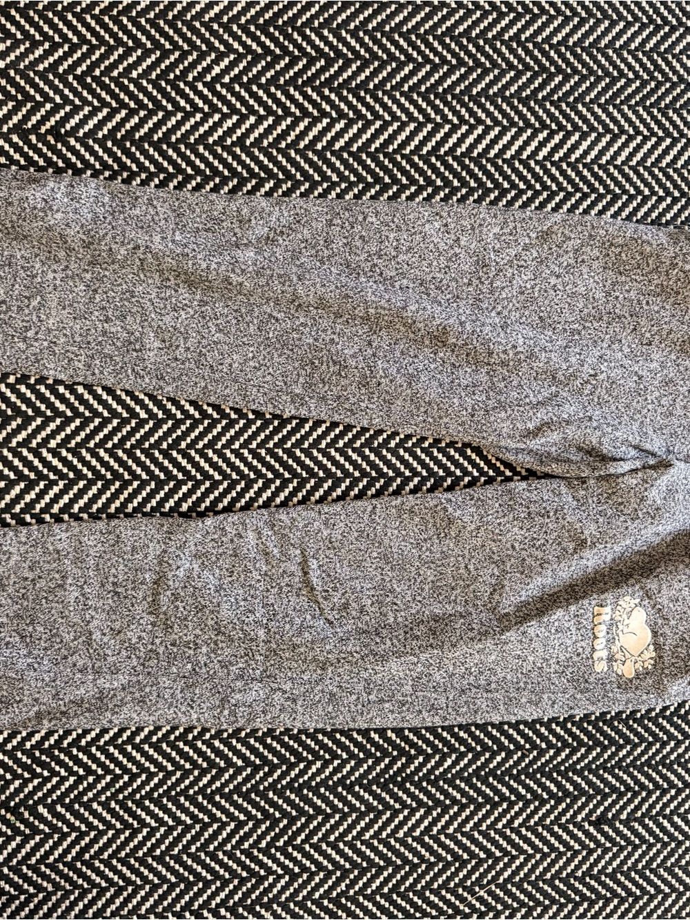 Roots Kids Gray Sweatpants with Logo Patch